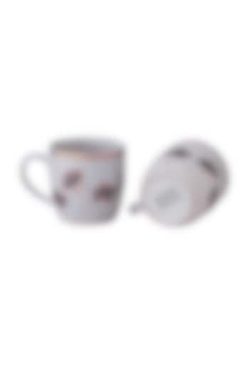 Black & White Copper Monochrome Printed Mug Set Of 2 by Kalam at Pernia's Pop Up Shop