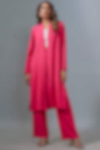 Pink Viscose Pant Set by Kloset by KL at Pernia's Pop Up Shop