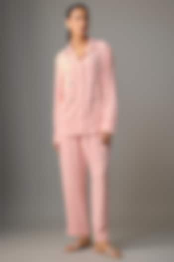 Pink Viscose Blend Co-Ord Set by Kloset by KL at Pernia's Pop Up Shop