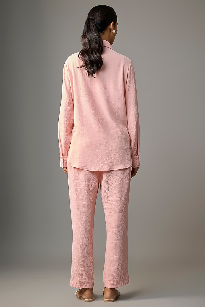 Pink Viscose Blend Co-Ord Set by Kloset by KL at Pernia's Pop Up Shop