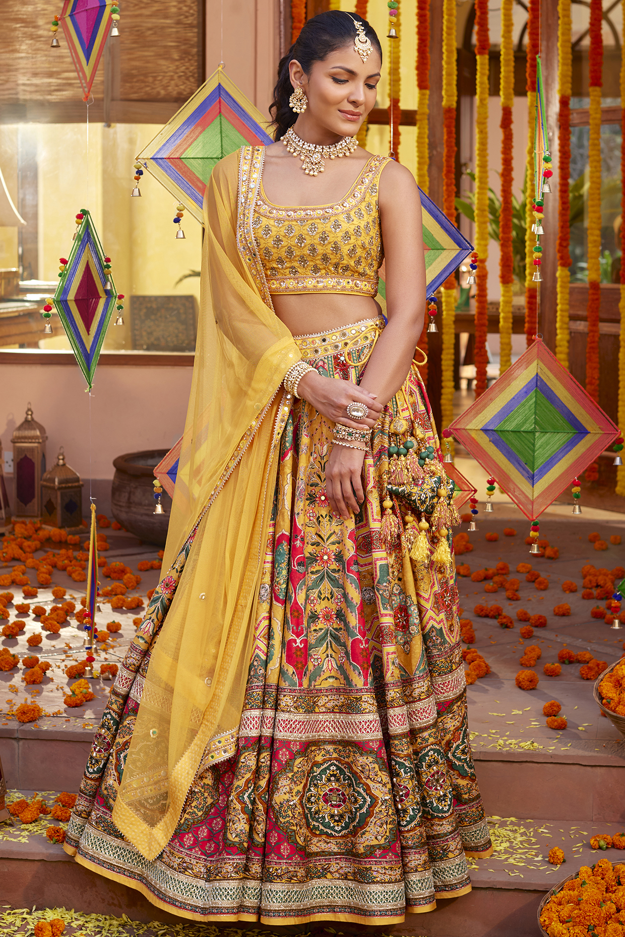 Buy Black Chinnon Wedding Wear Zari Work Lehenga Choli Online From  Wholesale Salwar.
