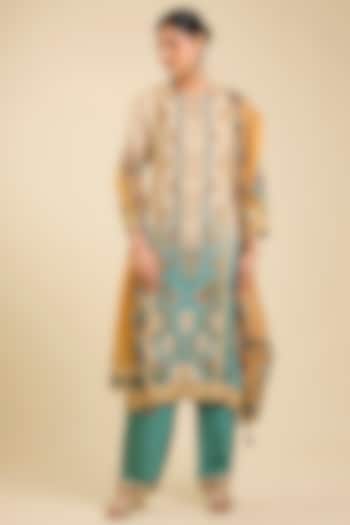 Multi-Colored Viscose Rayon Kurta Set by Kalista at Pernia's Pop Up Shop