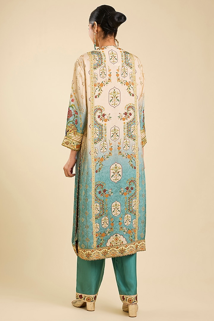 Multi-Colored Viscose Rayon Kurta Set by Kalista at Pernia's Pop Up Shop