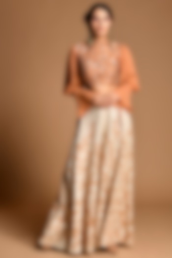 Rust & Ivory Embroidered Pant Set by Kalista at Pernia's Pop Up Shop