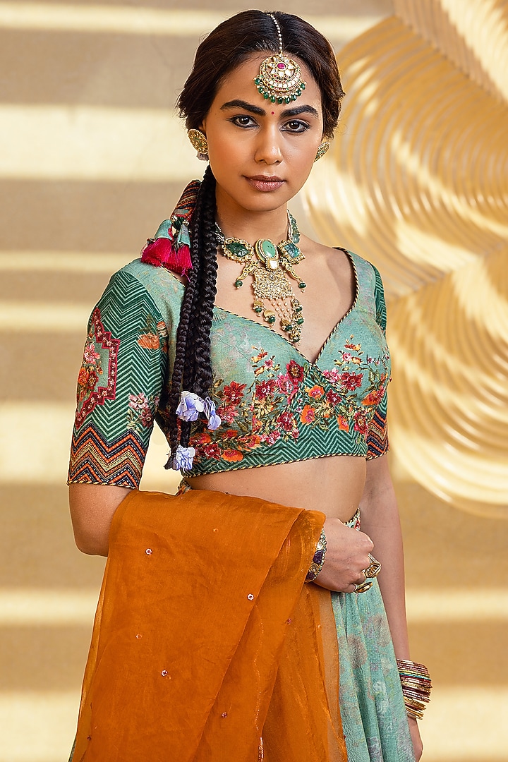 Ahanita Wedding Lehenga Set by Kalista at Pernia's Pop Up Shop