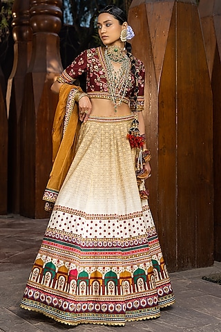 Nadira Begum Lehenga Set by Kalista