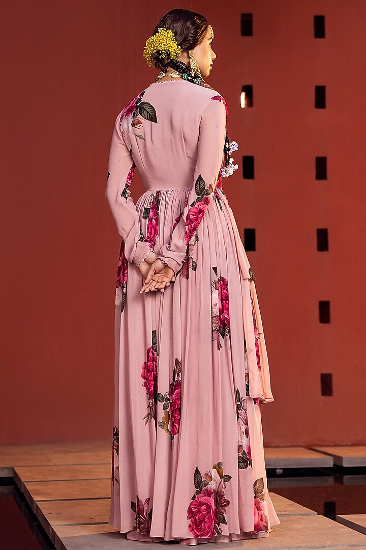 Sakina Cape Jacket Wedding Sharara Set With Bustier by Kalista at Pernia's Pop Up Shop