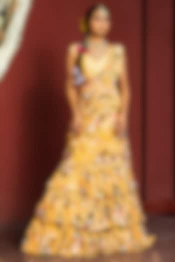 Inaya Pre-Draped Wedding Lehenga Saree by Kalista at Pernia's Pop Up Shop