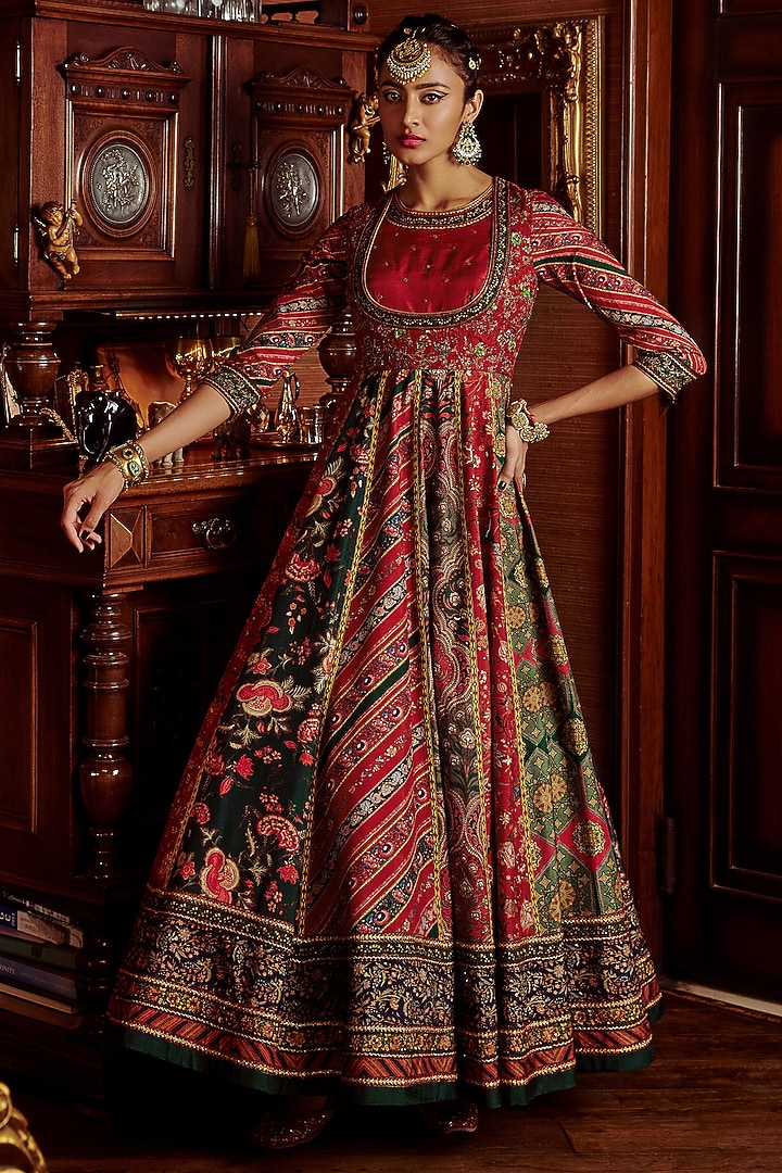 Multicolor Anarkali Frock Multicolor Anarkali Set – Ganpatis