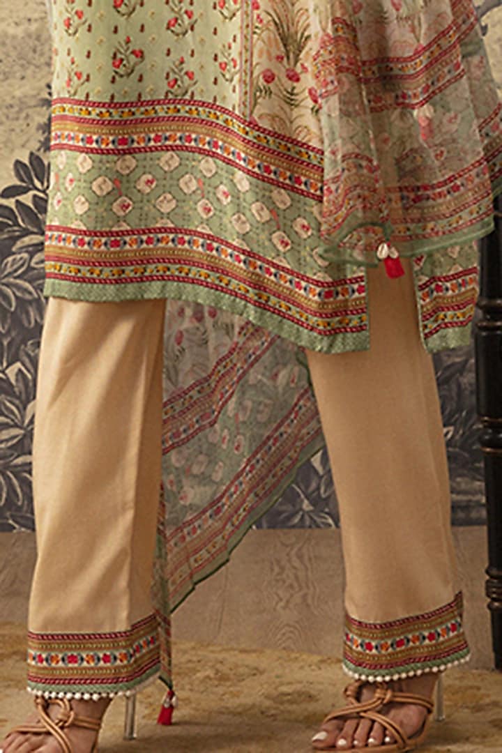 Mint Green Straight Kurta Set by Kalista at Pernia's Pop Up Shop