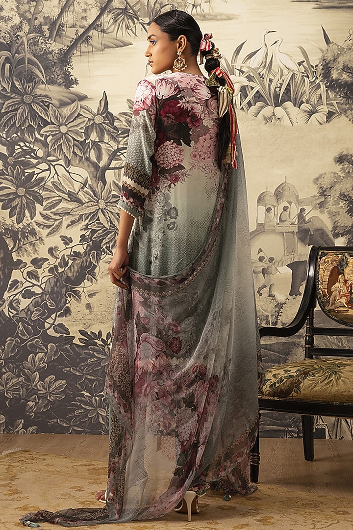 Sage Green Straight Kurta Set by Kalista at Pernia's Pop Up Shop