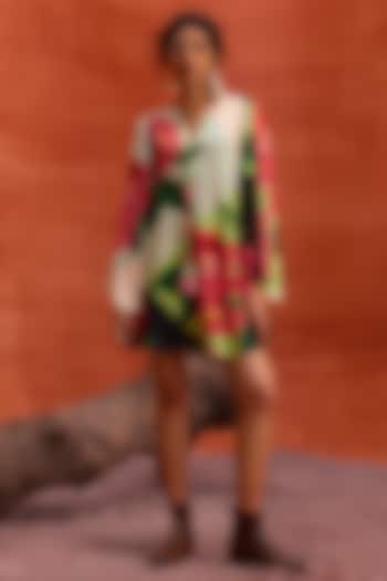 Multi-Colored Viscose Modal Floral Printed Rosalia Summer Dress by Kalista at Pernia's Pop Up Shop