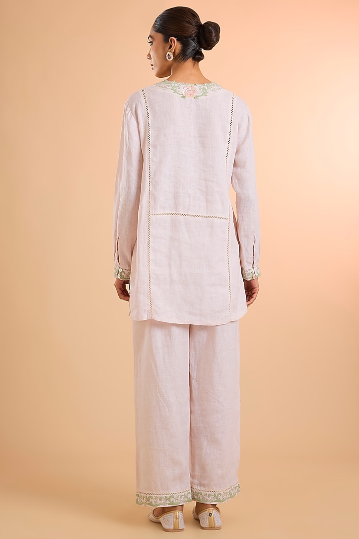Ivory Cotton Linen Co-Ord Set by Kalista at Pernia's Pop Up Shop