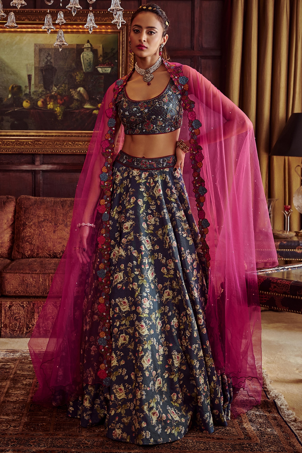 Trending : Hand Painted Lehengas And Sarees To Steal The Show | Lovely  dresses, Gorgeous dresses, Dress materials
