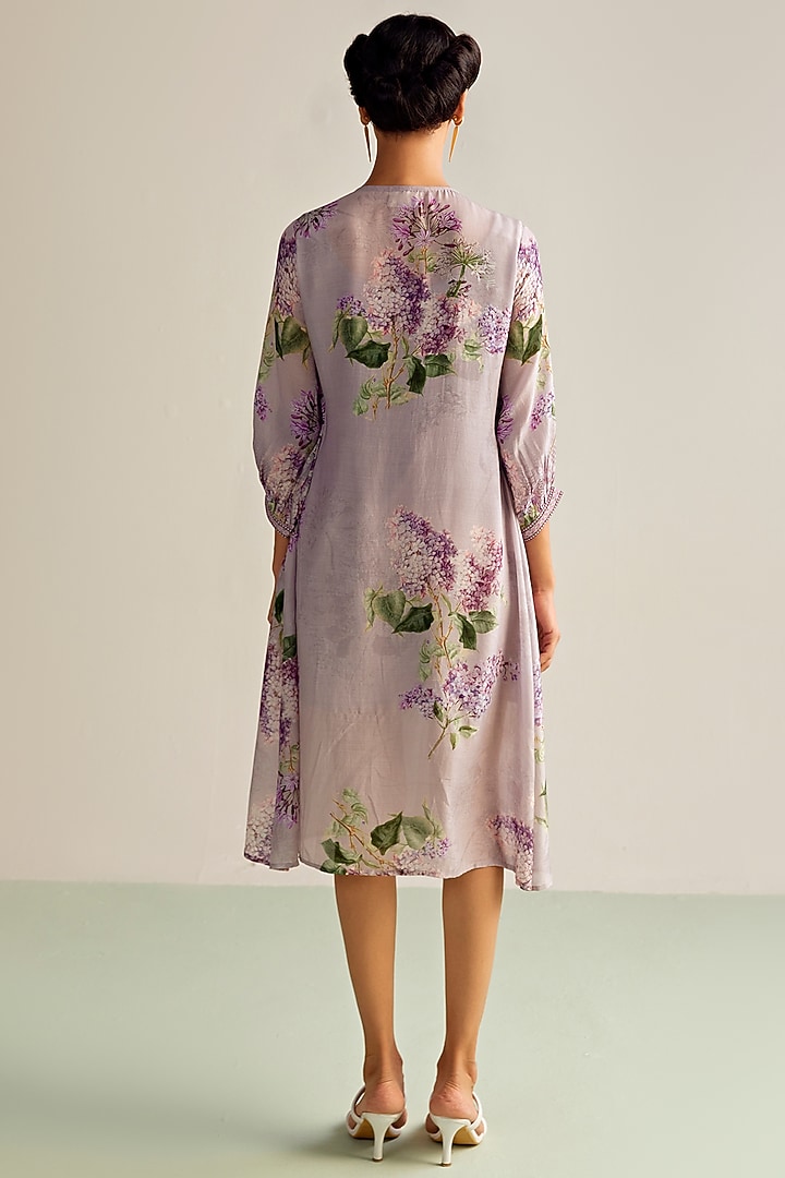 Lilac Cotton Silk Summer Dress by Kalista at Pernia's Pop Up Shop