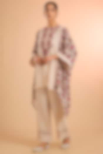 Ivory Viscose Co-Ord Set by Kalista at Pernia's Pop Up Shop