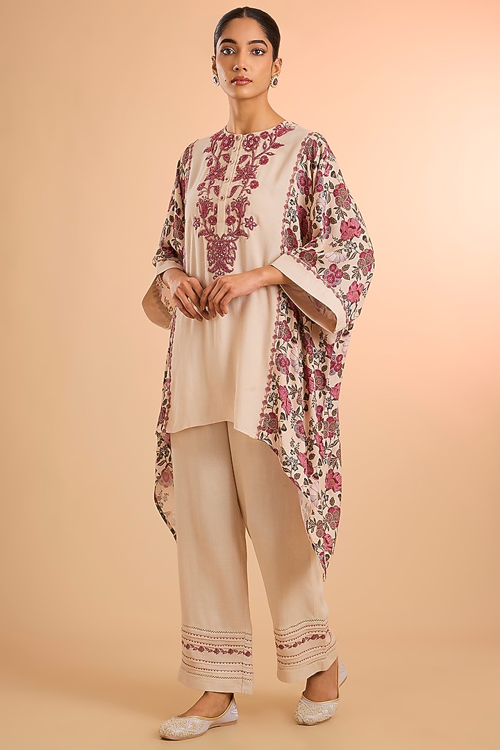 Ivory Viscose Co-Ord Set by Kalista at Pernia's Pop Up Shop