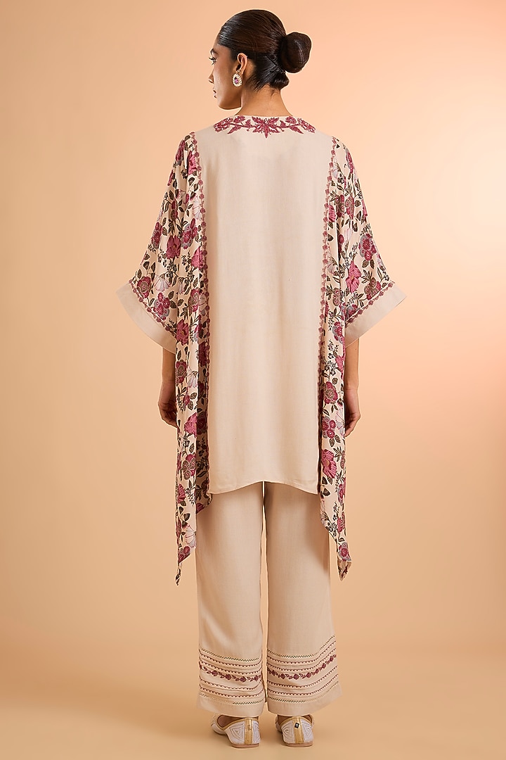 Ivory Viscose Co-Ord Set by Kalista at Pernia's Pop Up Shop