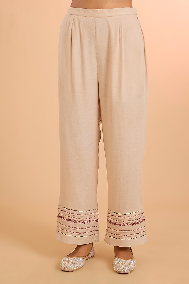 Ivory Viscose Co-Ord Set by Kalista at Pernia's Pop Up Shop