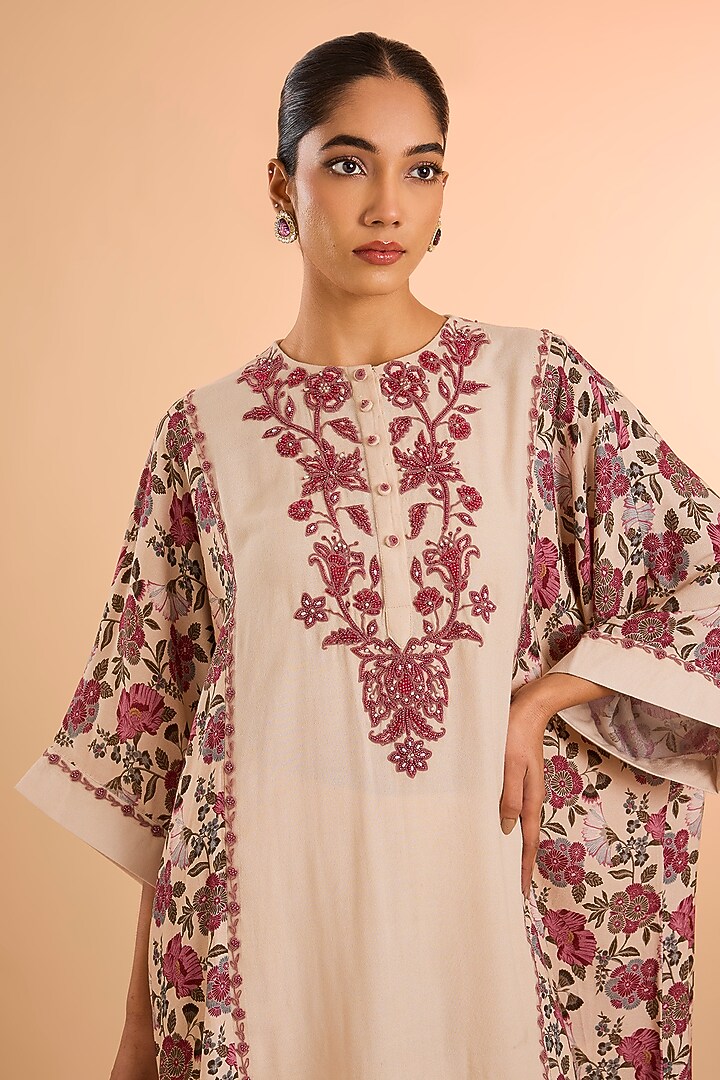 Ivory Viscose Co-Ord Set by Kalista at Pernia's Pop Up Shop