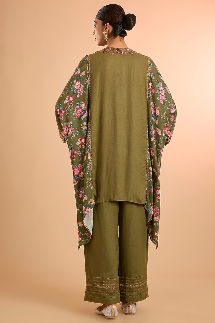 Green Viscose Co-Ord Set by Kalista at Pernia's Pop Up Shop