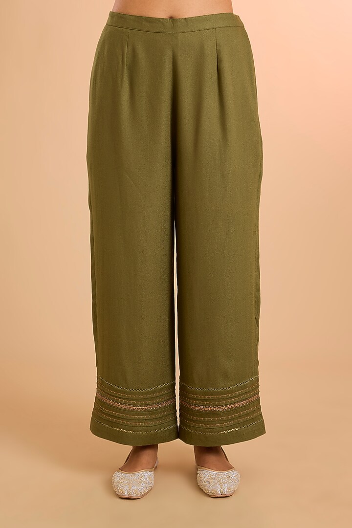 Green Viscose Co-Ord Set by Kalista at Pernia's Pop Up Shop