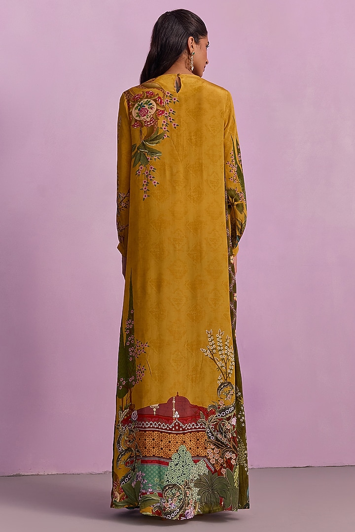 Mustard Viscose Blend Summer Dress by Kalista at Pernia's Pop Up Shop