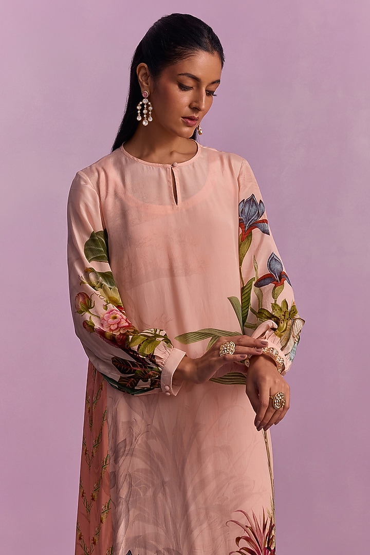 Powder Pink Viscose Blend Summer Dress by Kalista at Pernia's Pop Up Shop