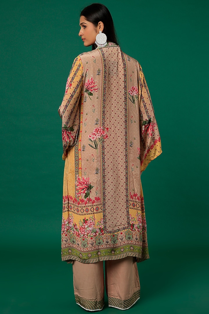 Blush Pink Printed Kurta Set by Kalista at Pernia's Pop Up Shop