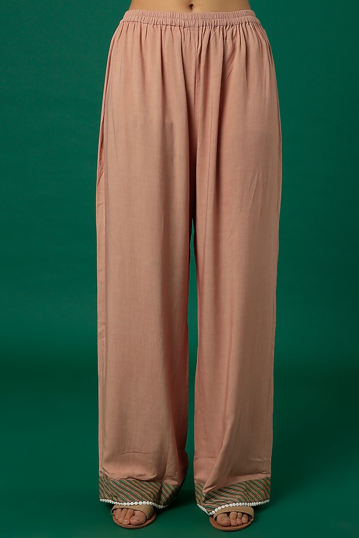 Blush Pink Printed Kurta Set by Kalista at Pernia's Pop Up Shop