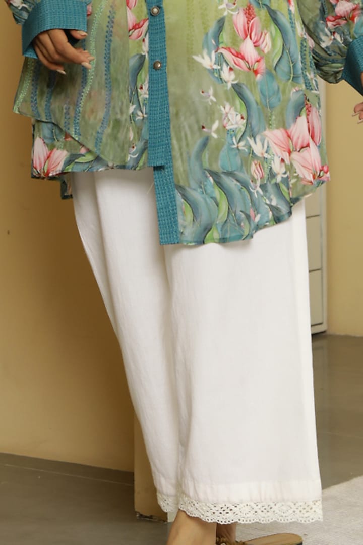 Mint Green Tropical Printed Tunic Set by Kalista at Pernia's Pop Up Shop