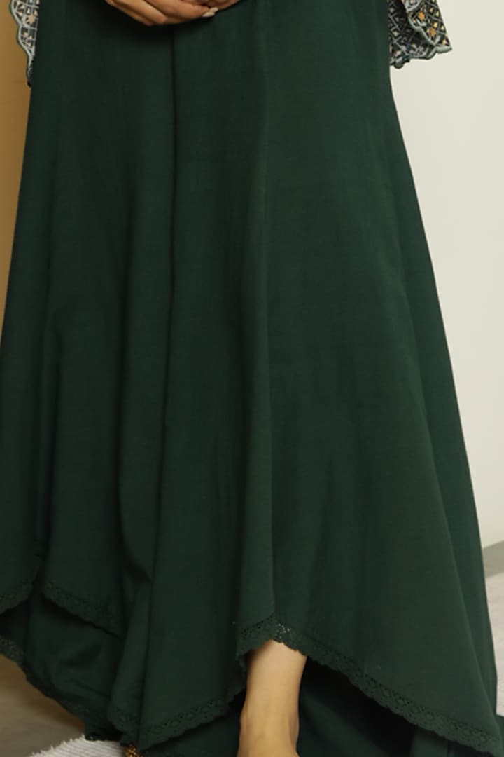 Dark Green Printed Tunic Set by Kalista at Pernia's Pop Up Shop