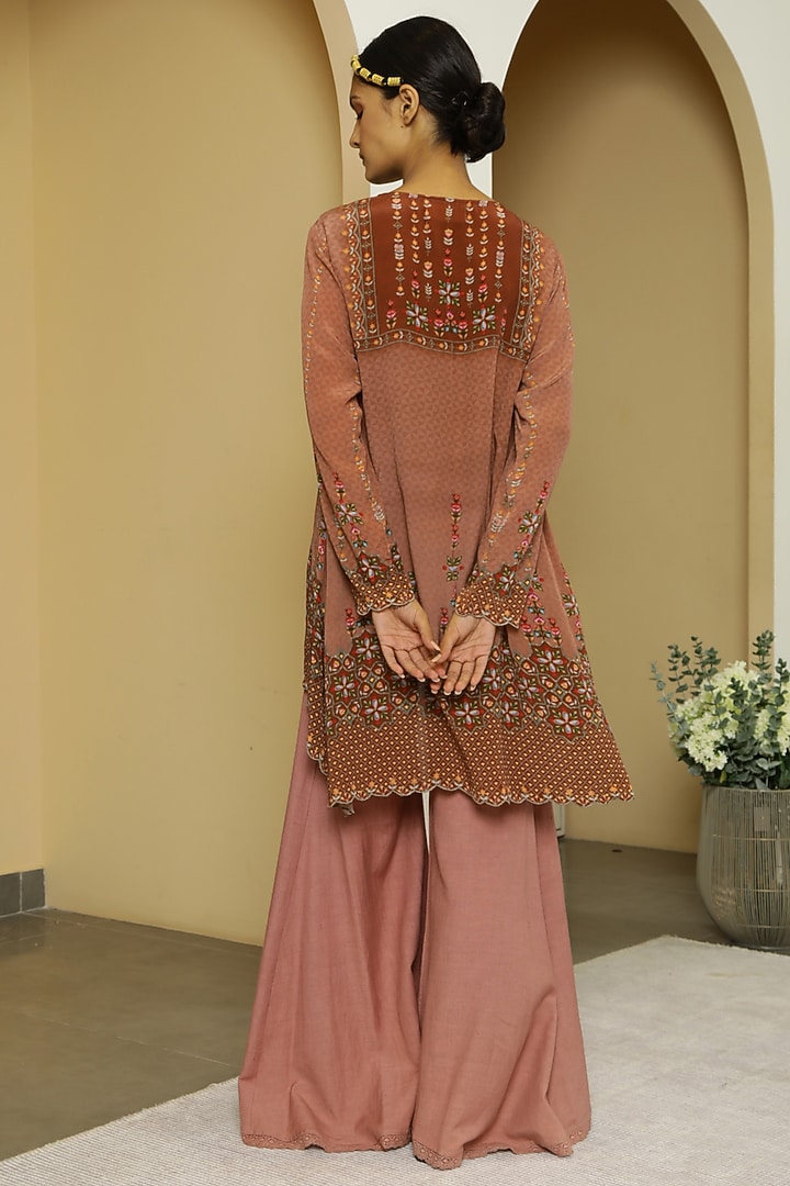 Dusty Pink Printed Tunic Set by Kalista at Pernia's Pop Up Shop
