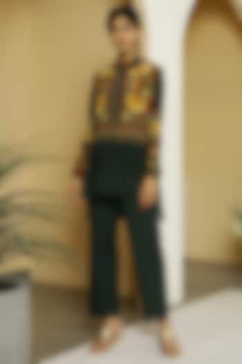 Dark Green Printed Tunic by Kalista at Pernia's Pop Up Shop