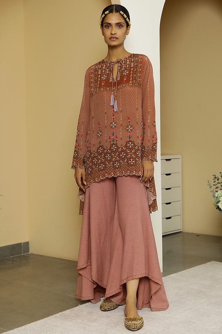 Rust Printed Tunic by Kalista at Pernia's Pop Up Shop