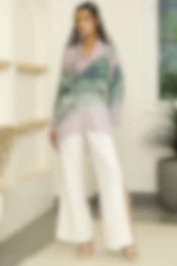 Lilac Hand Printed Tunic by Kalista at Pernia's Pop Up Shop