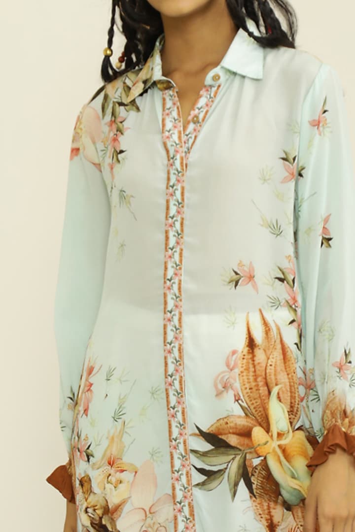 Mint Printed Tunic by Kalista at Pernia's Pop Up Shop