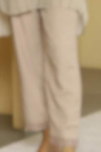 Beige Floral Tunic by Kalista at Pernia's Pop Up Shop