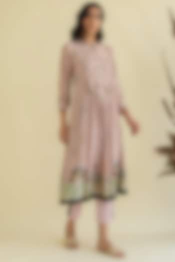 Mauve Printed Tunic Set by Kalista at Pernia's Pop Up Shop