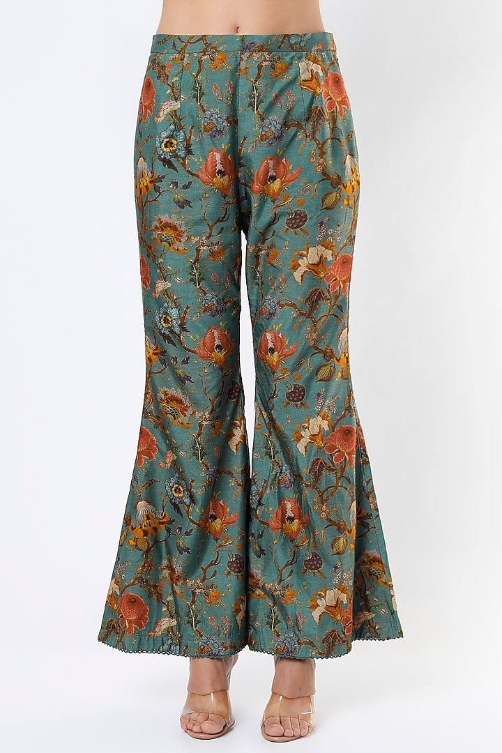 Olive Cotton Silk Co-Ord Set by Kalista at Pernia's Pop Up Shop