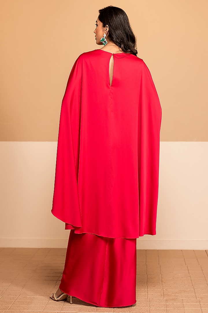 Hot Pink Imported Satin Maxi Summer Dress by Kelaayah at Pernia's Pop Up Shop