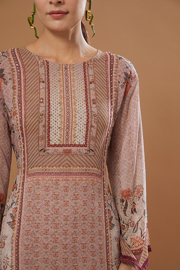Blush Pink Embellished Gharara Set by Kalista at Pernia's Pop Up Shop