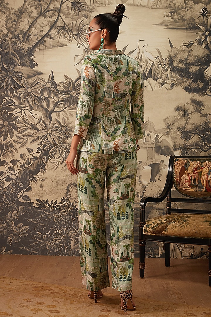 Multi - Colored Miniature Printed Co-Ord Set by Kalista at Pernia's Pop Up Shop