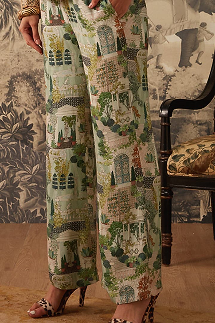 Multi - Colored Miniature Printed Co-Ord Set by Kalista at Pernia's Pop Up Shop