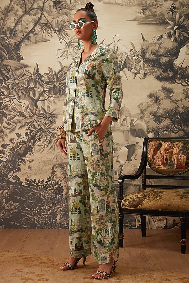 Multi - Colored Miniature Printed Co-Ord Set by Kalista at Pernia's Pop Up Shop