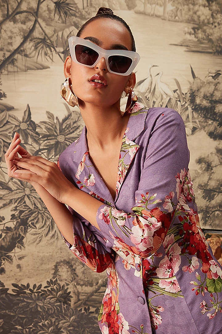 Lavender Botanical Printed Co-Ord Set by Kalista at Pernia's Pop Up Shop