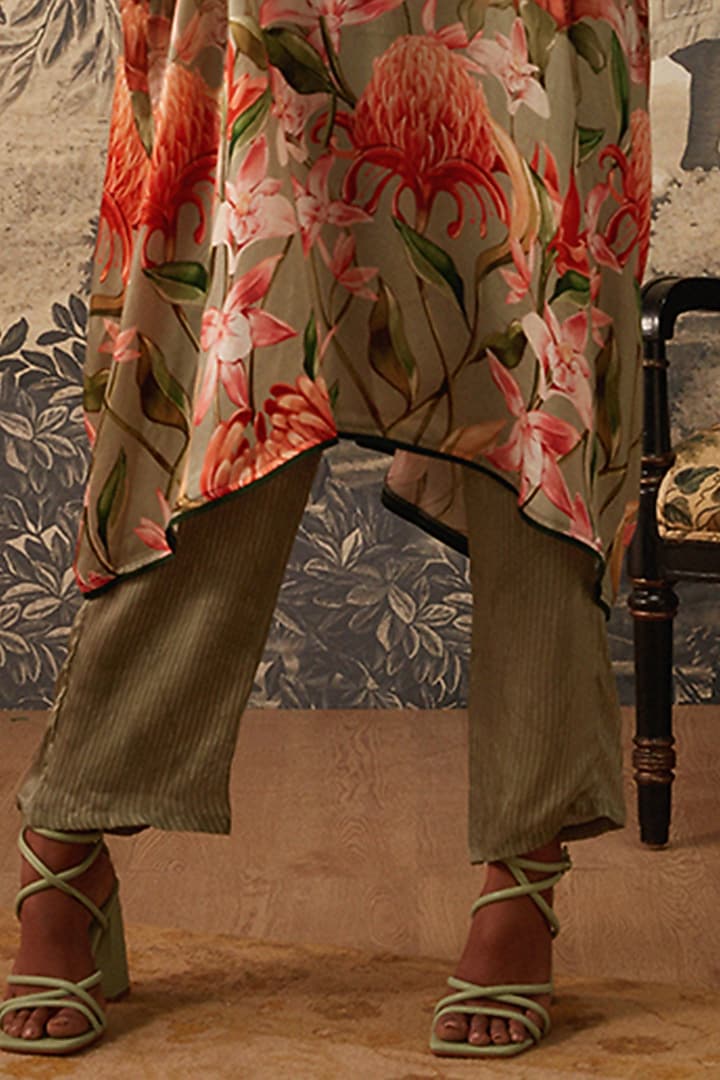 Sage Green Kaftan Set by Kalista at Pernia's Pop Up Shop