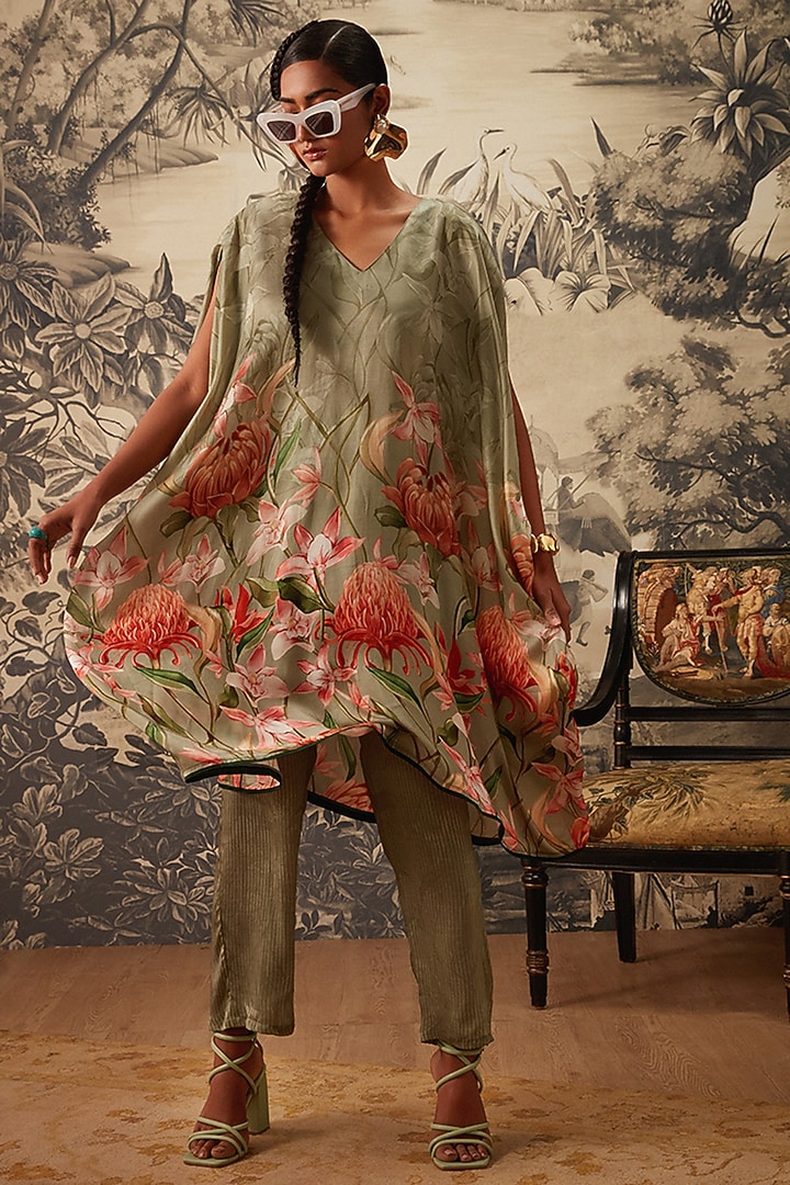 Sage Green Kaftan Set by Kalista at Pernia's Pop Up Shop