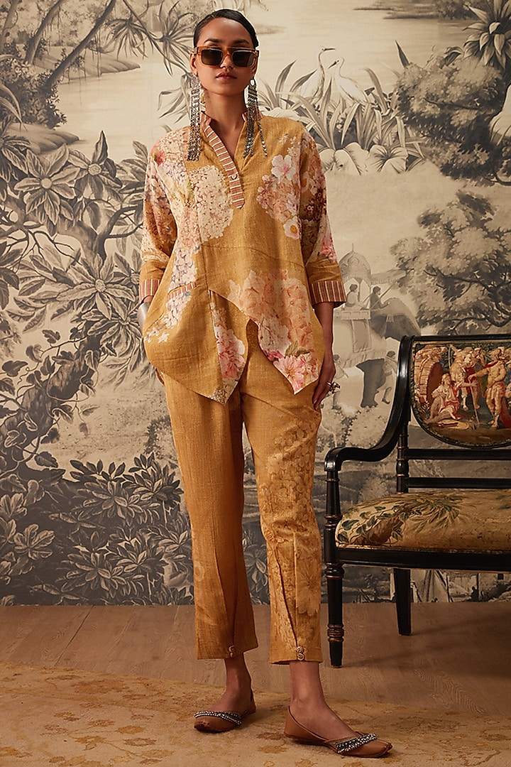 Mustard Asymmetrical Tunic Set by Kalista at Pernia's Pop Up Shop