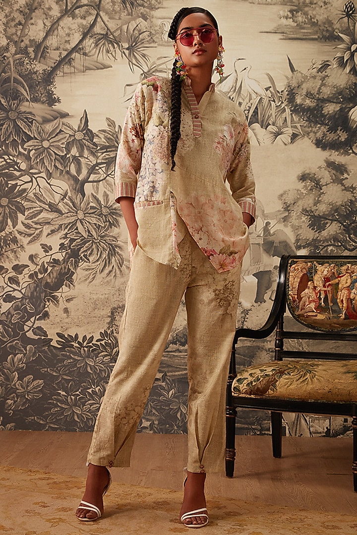 Light Mint Green Asymmetrical Tunic Set by Kalista at Pernia's Pop Up Shop